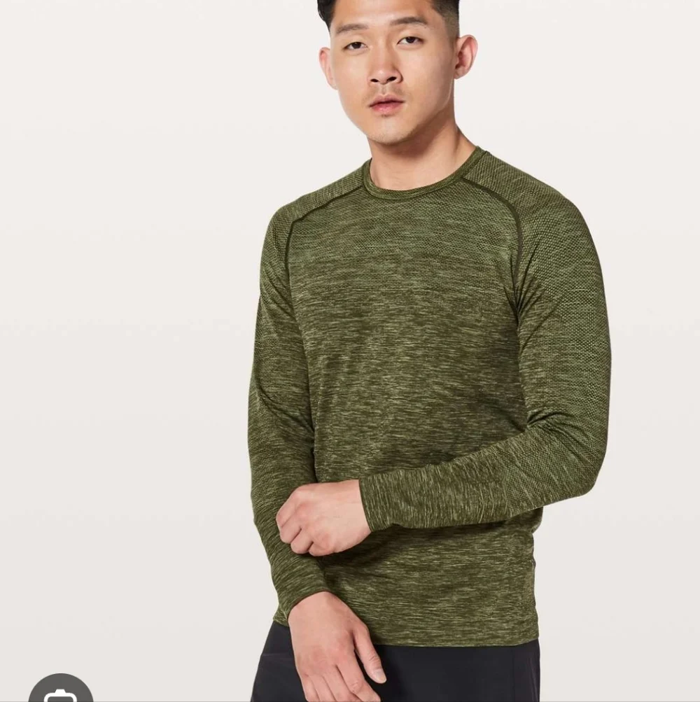 Metal Vent Tech Long-Sleeve Shirt Green Twill Slim Fit Large New - Picture 1 of 9